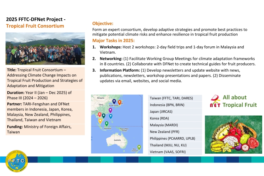 2025 FFTC-DFNet Project -  Tropical Fruit Consortium