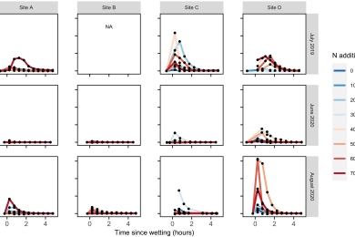 Bacterial denitrification drives elevated N <sub>2</sub>O emissions in arid southern California drylands