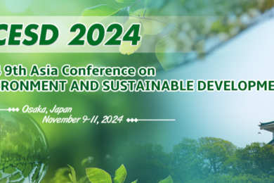 The <sup>th</sup>9 Asia Conference on Environment and Sustainable Development