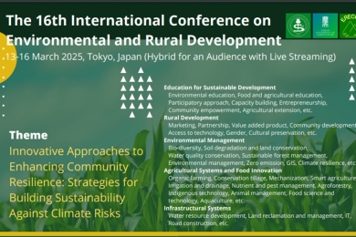 The 16<sup>th</sup> International Conference on Environmental and Rural Development