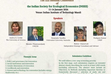 The 13th Biennial Conference of the Indian Society for Ecological Economics (INSEE)
