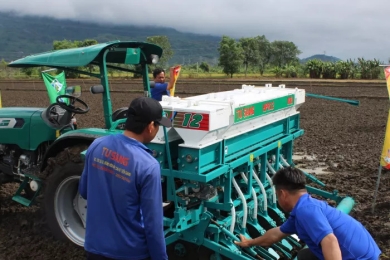 Innovative direct seeded rice tech debuts in Vietnam