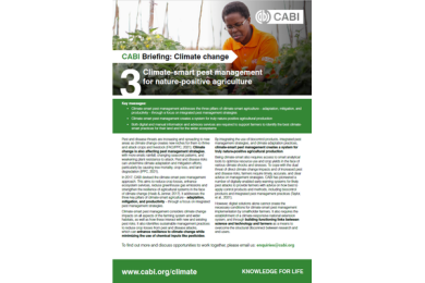 Climate-Smart Pest Management for Nature-Positive Agriculture